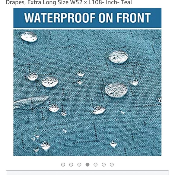 Teal blackout curtains - Picture 6 of 9